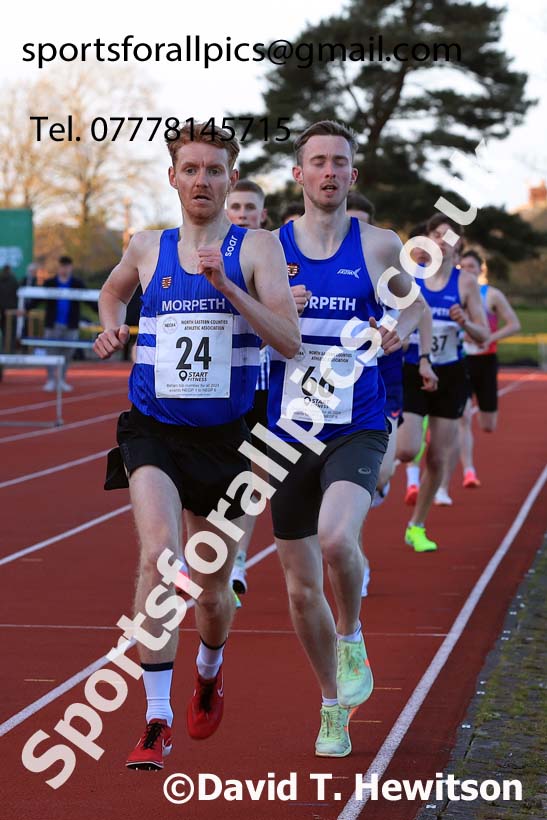 1500 metres, 2024 NEGP 1, Monkton Stadium, Jarrow. Photo: David T. Hewitson/Sports for All Pics